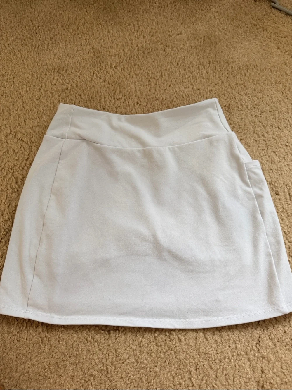 Airbrush High-Waist Good Form Tennis Skirt - White